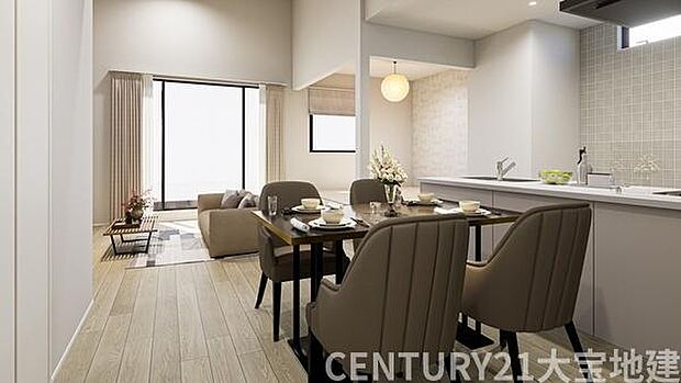 (1号棟)完成予想図■LDK20.7帖※イメージパースの為、実際とは異なる場合がございます。