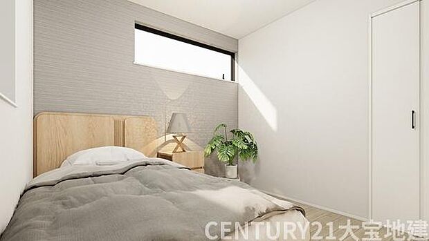 (4号棟)完成予想図■洋室5.2帖※イメージパースの為、実際とは異なる場合がございます。