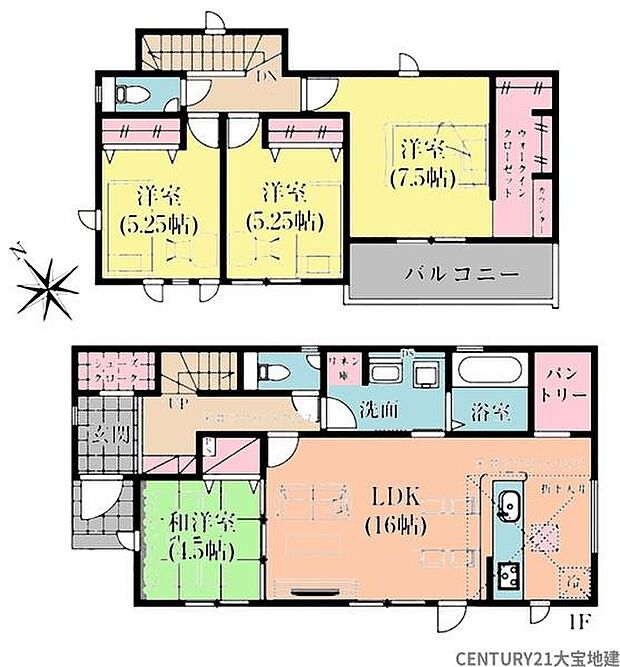 ■4ＬＤＫ＋シューズクローク＋ウォークインクローゼット■広々洗面室にはリネン庫付き