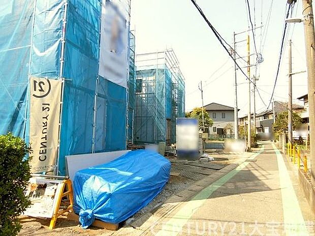 幅員約3.1m道路に接道 3月22日撮影