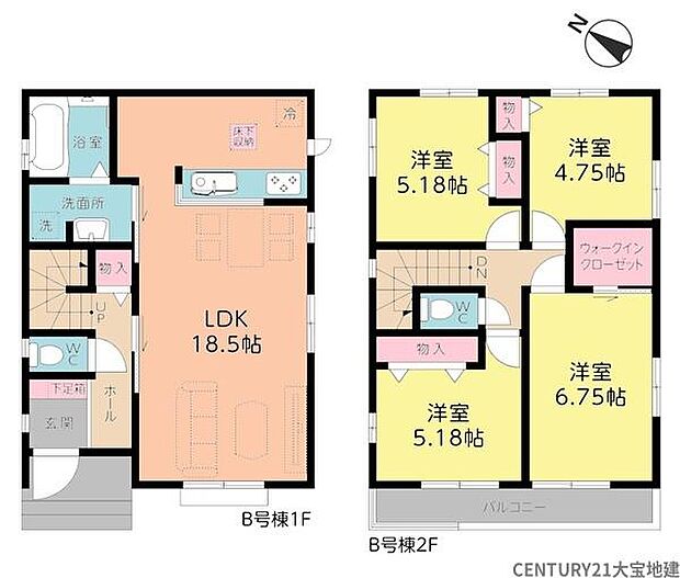 ■B号棟■4LDK+ウォークインクローゼット