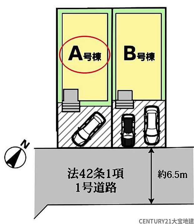 【全体区画図】A号棟