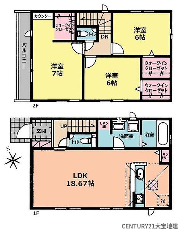 ■3号棟■3LDK+ウォークインクローゼット×3