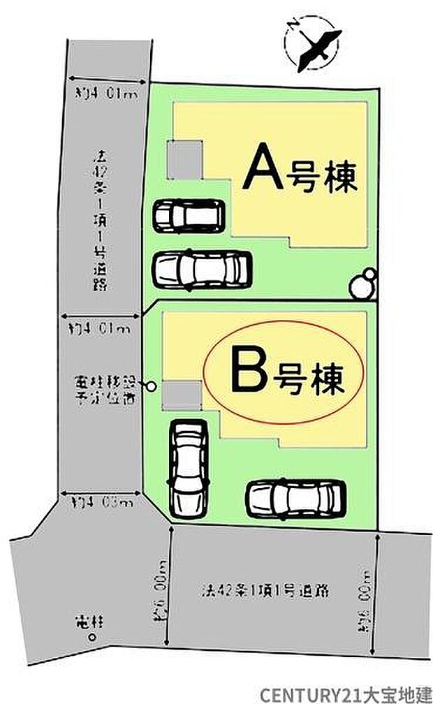 【全体区画図】B号棟