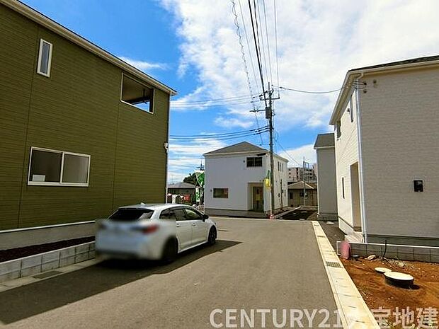 幅員約6m道路に接道しています
