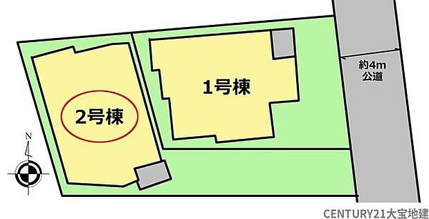 【全体区画図】2号棟