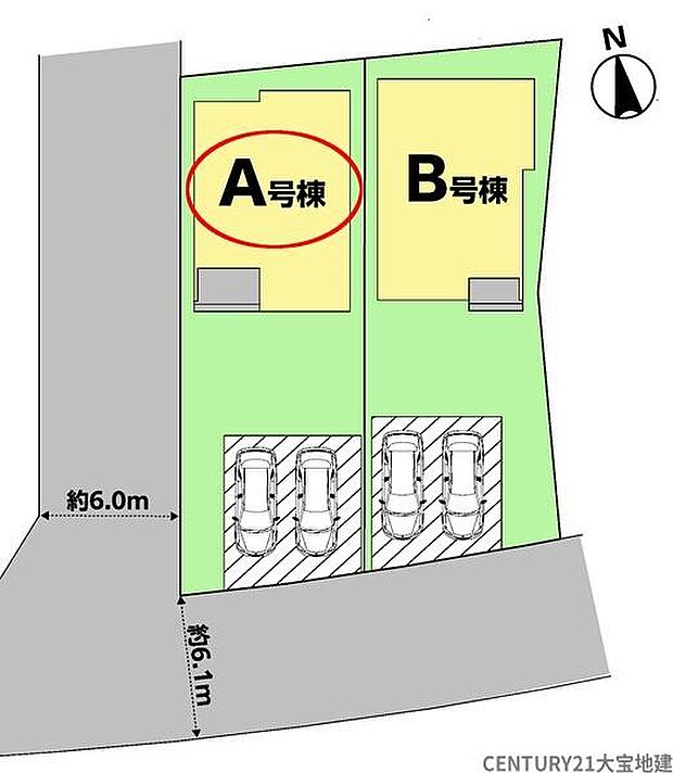 【全体区画図】A号棟