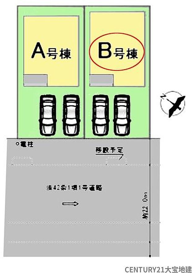 【全体区画図】B号棟