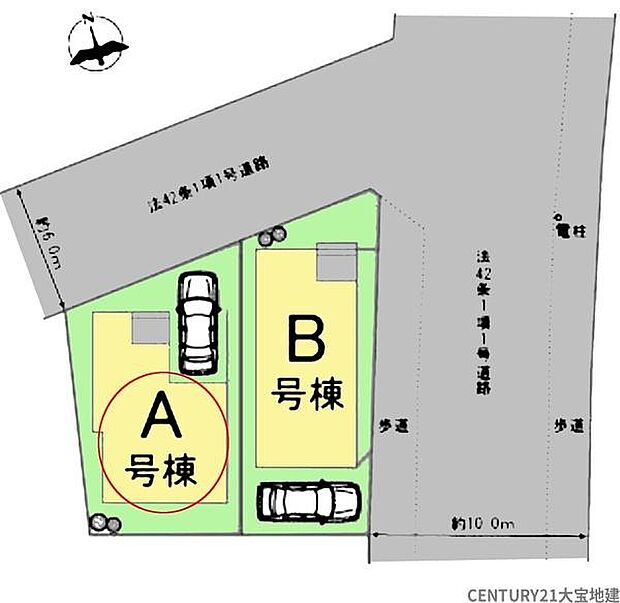 【全体区画図】A号棟