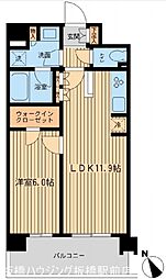 BLESS上池袋 1LDKの間取図画像