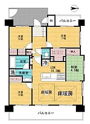 デュオプレステージ高砂駅前スカイテラス 4LDKの間取図画像
