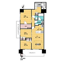 ブランシエラ加古川リアラス 3SLDKの間取図画像
