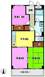 ソフィア新松戸 3DKの間取図画像