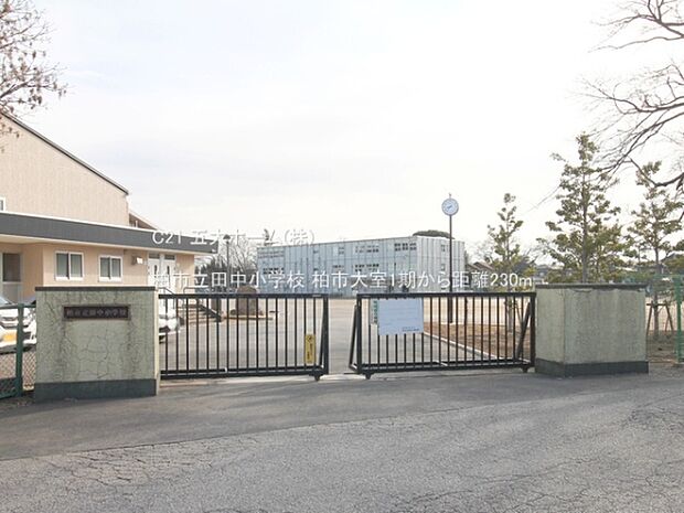 柏市立田中小学校まで811m、撮影日:2023/03/02　230　柏市立田中小学校
