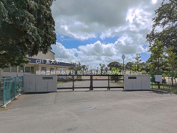 柏市立田中小学校まで811m、撮影日:2025/07/01 850 柏市立田中小学校