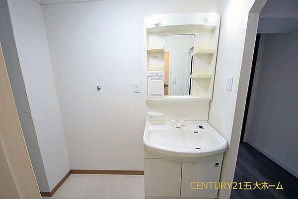 朝の準備も快適にこなせる機能的な洗面空間。すっきりとした収納とスタイリッシュなデザインが魅力です。