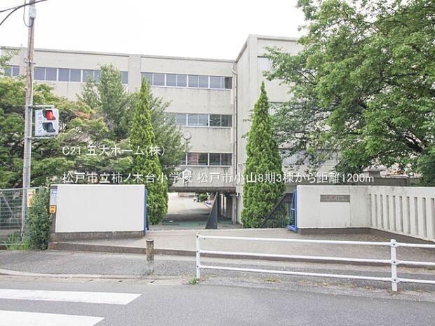 松戸市立柿ノ木台小学校まで1200m、撮影日:2023/05/26 1200 松戸市立柿ノ木台小学校