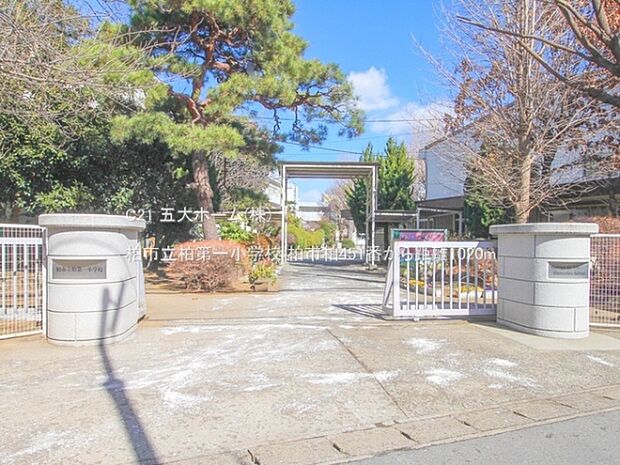 柏市立柏第一小学校まで1020m、撮影日:2023/01/25　1020　柏市立柏第一小学校