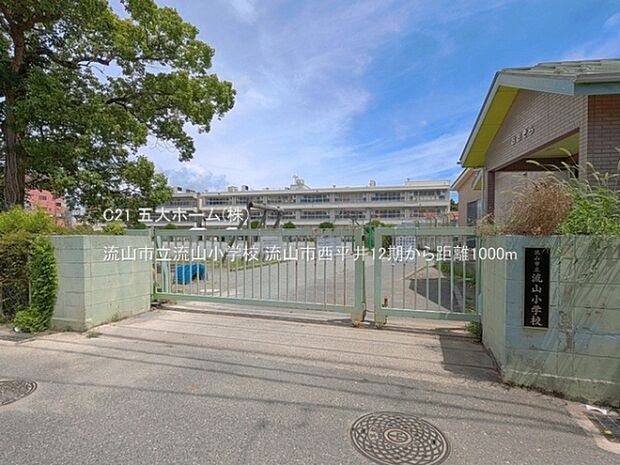 流山市立流山小学校まで770m、撮影日:2025/07/01　1000　流山市立流山小学校