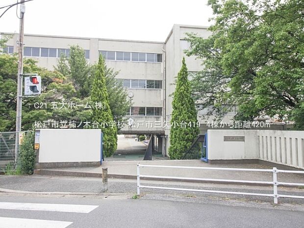 松戸市立柿ノ木台小学校まで560m、撮影日:2023/05/26 420 松戸市立柿ノ木台小学校
