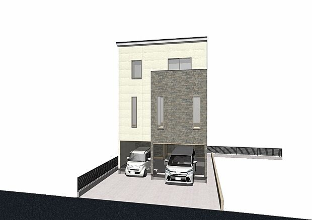 建物完成予想パース