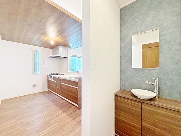 キッチン横にある手洗いコー