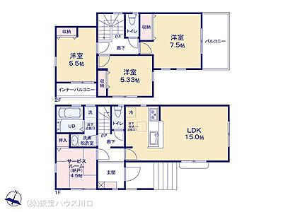 間取り：図面と異なる場合は現況を優先