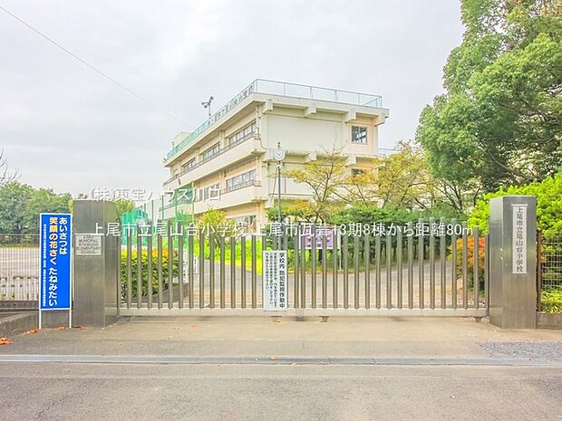 上尾市立尾山台小学校 80m