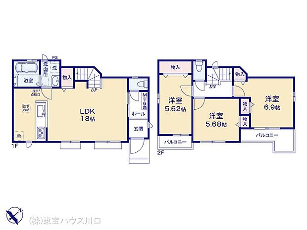 木造2階建て3LDK