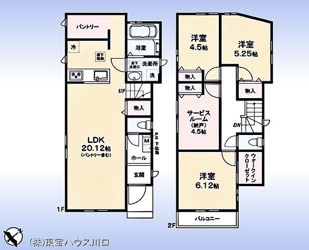 木造2階建て3LDK＆S。4LDKとしても可