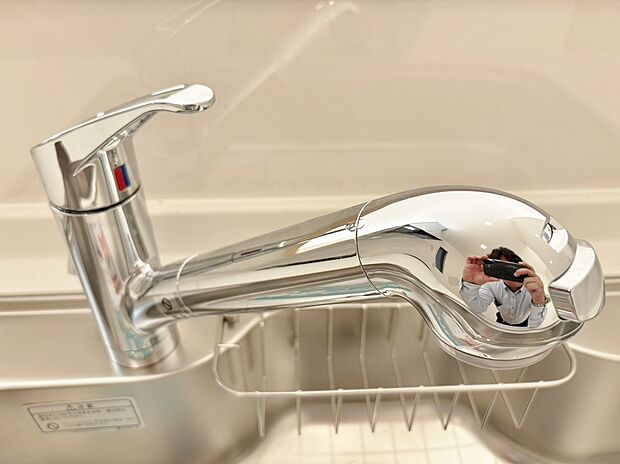 見た目にもスマートな浄水器一体型。