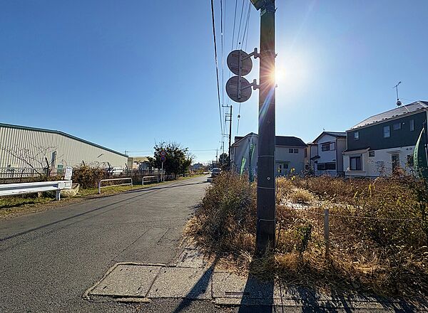 前面道路含む現地(2026年2月上旬撮影)