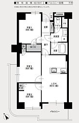 アルシオン戸田公園 3LDKの間取図画像