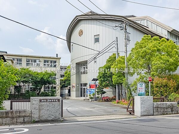草加市立草加中学校 距離1、200m