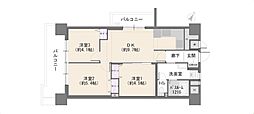 はとがや南マンション 3LDKの間取図画像