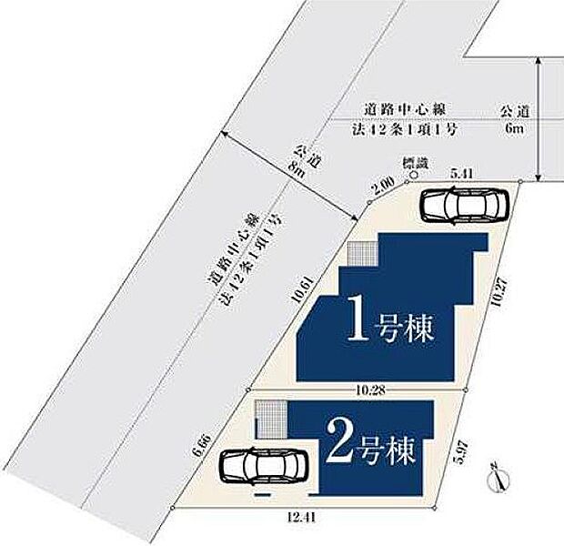 区画図(2号棟)