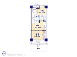 ライオンズマンション浦和第7 2DKの間取図画像