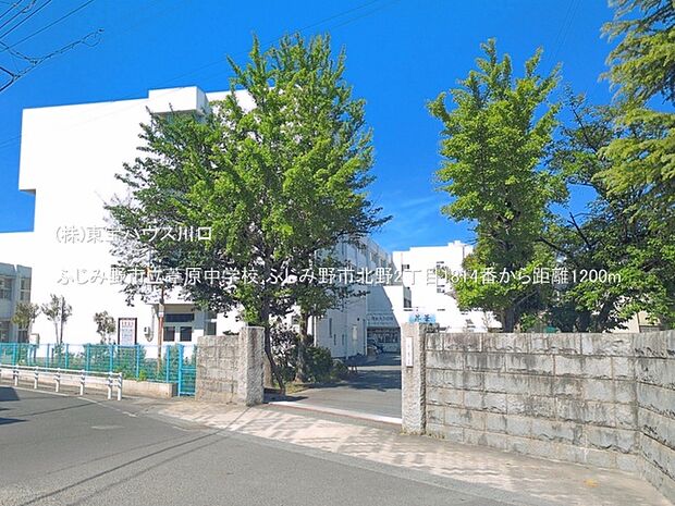 ふじみ野市立葦原中学校 1200m