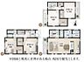 間取り：全居室6帖以上、W.INクローゼット3つ。