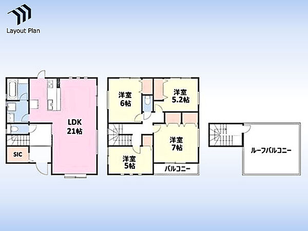 間取りを拡大表示
