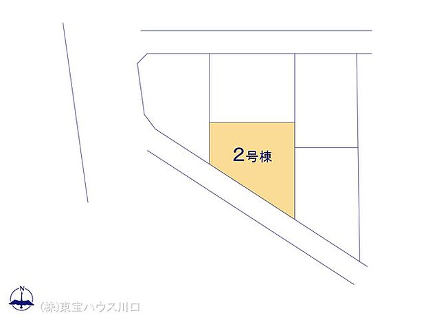南西側3.64ｍ公道に面す。46.61坪のゆとりの敷地。