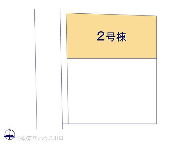 西側4m私道に面す。