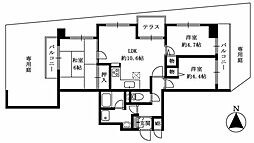 ライトコート嵯峨 3LDKの間取図画像