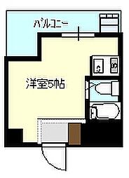 ライオンズマンション横須賀中央第2 ワンルームの間取図画像