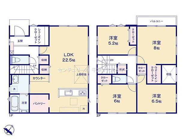 陽当たり良好な魅力的な間取り！リビングはゆったりとした空間で、ご家族との団らん時間が、より一層充実したものになりますね！家族との仲が深まり、自然と笑顔が増えそうです！