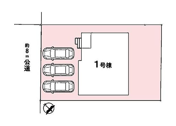 カースペースは3台付き!セカンドカー持ちの方や急な来客時にも安心ですね。