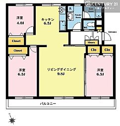 間取図画像 3LDK