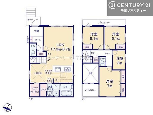 4LDKの魅力的な間取り!LDKはゆったりとした空間で、ご家族との団らん時間が、より一層充実したものになりますね家族との仲が深まり、自然と笑顔が増えそうです!