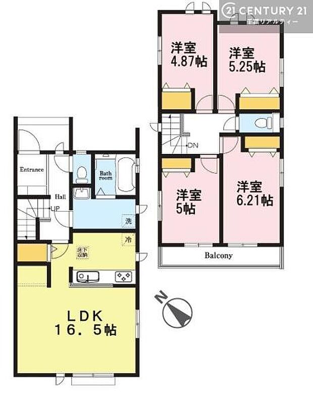4LDKの魅力的な間取り!LDKはゆったりとした空間で、ご家族との団らん時間が、より一層充実したものになりますね家族との仲が深まり、自然と笑顔が増えそうです!