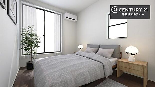 優しい光が差し込む洋室は、朝の目覚めも気持ちが良さそうですね。おうち時間もゆったりと過ごすことができます。優しい色合いのフローリングがどんな家具にもマッチします!(洋室イメージ図)